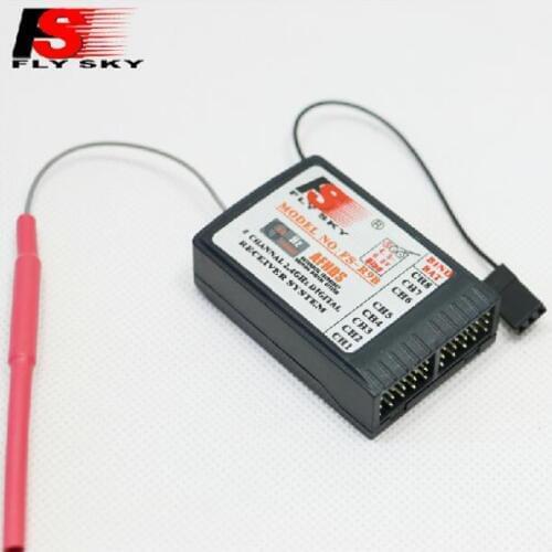 100% Genuine FlySky FS-R9B 2.4G 8CH Receiver RX Radio System for FS-TH9X FS-TH9X-B Replacement RC Helicopter Multi-Axis Aircraft