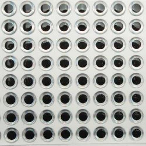 128pcs 13mm Silver 3D Holographic Fishing Lure Eyes,Fly Tying, Jigs, Craft, Dolls