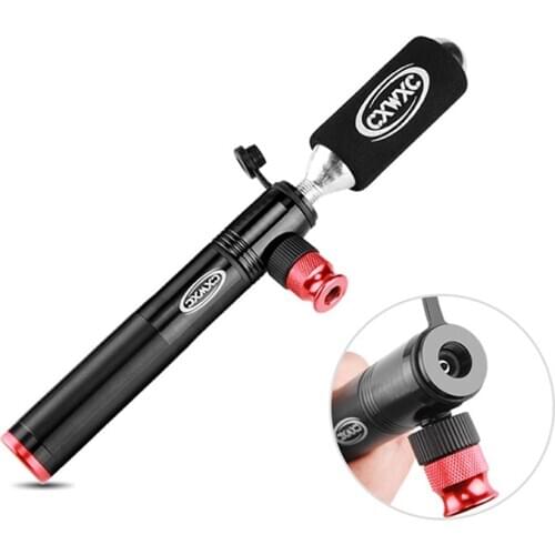 160psi CO2 Inflator Hand Pump Bike Bicycle Mini Portable Schrader Presta Valve Adapter Ball Air Pump Cycling CO2 Inflator BC0477