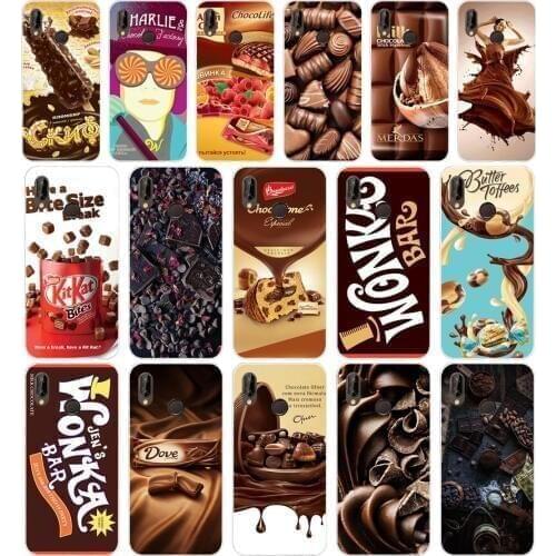 187Halenka bar wonka chocolate Soft Silicone Tpu Cover Case for huawei p 20 lite pro y6 2017 mate 10 lite
