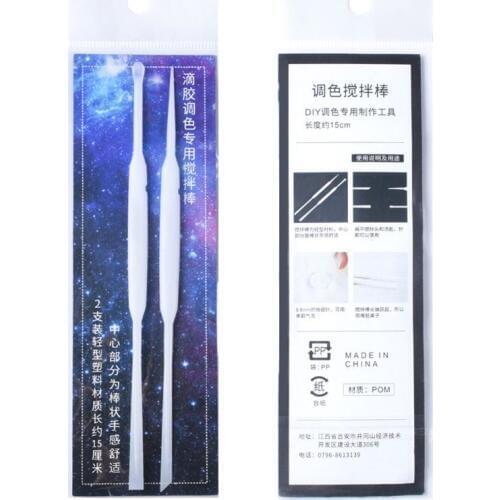 2Pcs UV Resin Mold Silicone Stirrers Spoon DIY Casting Jewelry Tools Kit DIY Resin Jewelry Casting Moulds