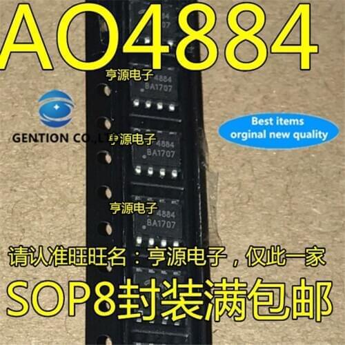 20Pcs A04884 AO4884 AO4884L Silkscreen 4884 SOP8 in stock 100% new and original