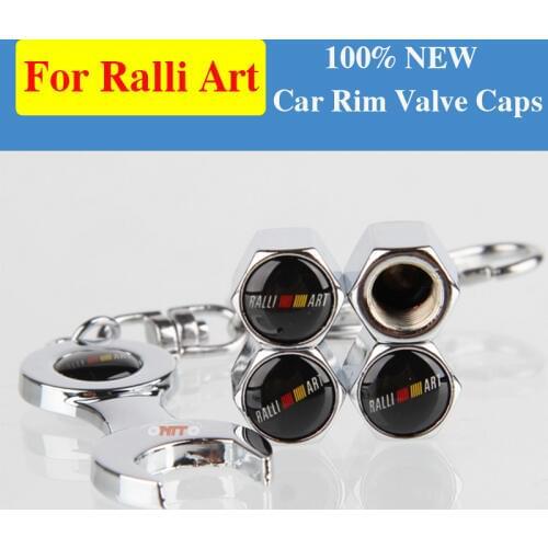 4pcs For Ralliart Logo Zinc Alloy Spanner Car Valve Caps Car Styling for Mitsubishi Lancer 10 9 EX Eclipse Galant outlander