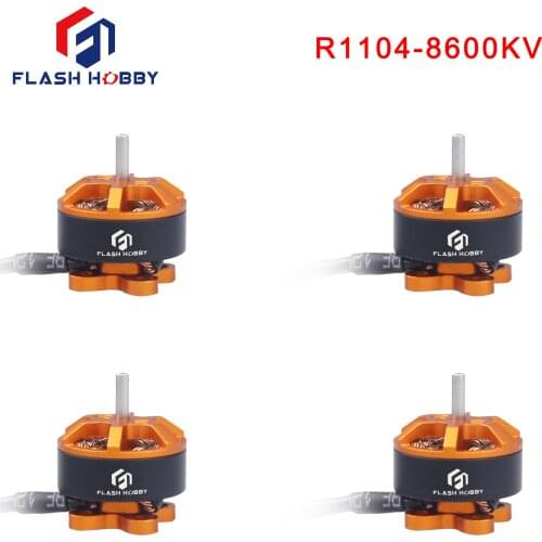 4pcs/ Lot Flashhobby R1104 8600KV Brushless Motor for RC Drone FPV Racing For 110,130 drone