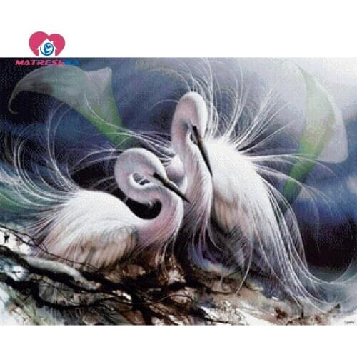 Diamond embroidery animals crane Pictures of crystals 5D diamond mosaic full square rhinestones 3d diamond painting foamiran