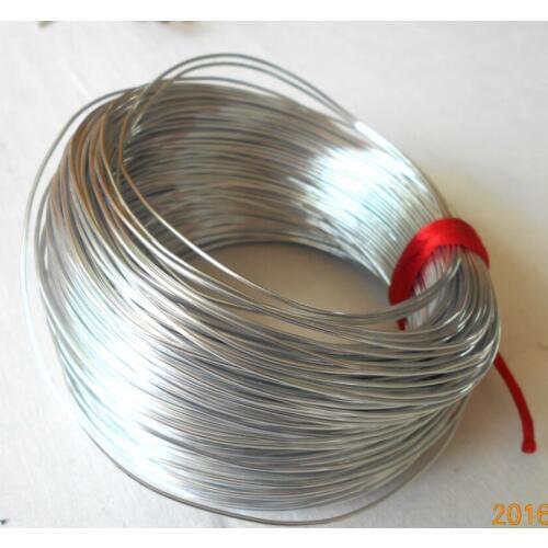 Beads Lovely Silver Plated Aluminum Wire Craft Jewelry Making 2mm, sold per lot of 1ROLL(10M)