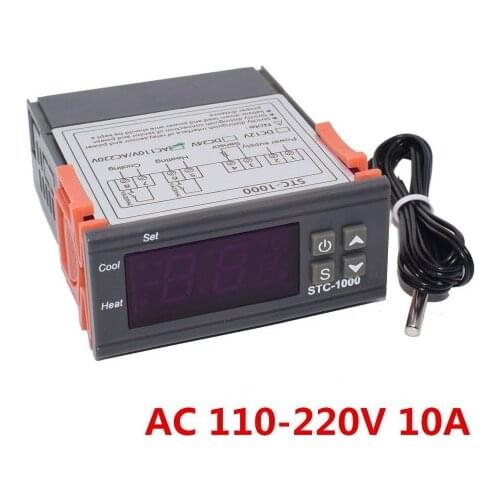 STC-1000 LCD Digital Thermostat Temperature Controller for Incubator Two Relay Output Thermoregulator Heater And Cooler