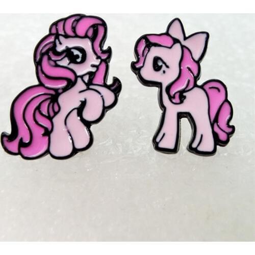 COSANER Ponyssssss Fashion Anime Cartoon Earring Stud Earrings Women Girls Kids Jewelry Birthday New Gift