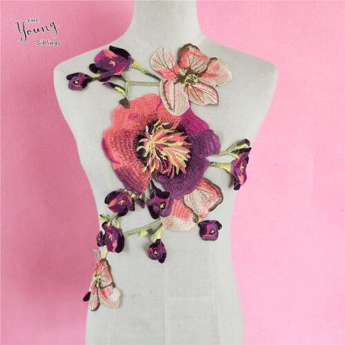 1PCS Fashion style sell Flower Venise Sewing Applique Lace Collar Neckline Embroidery DIY Craft Clothing Accessories Supplies