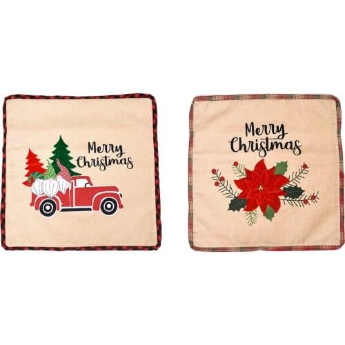 Car Sofa Throw Pillow Covers Decorative Couch Cushion Pillow Case Linen Fabric With Side Zipper For Home Charmingly