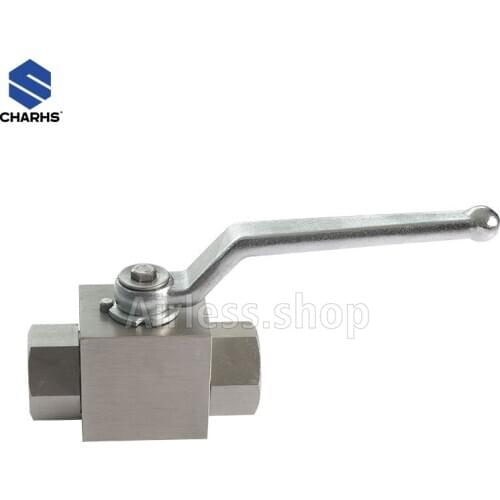 2 way ball valve carbon steel BSP 1/4inch and 3/8inch hydraulic operated ball valves high pressure 500bar