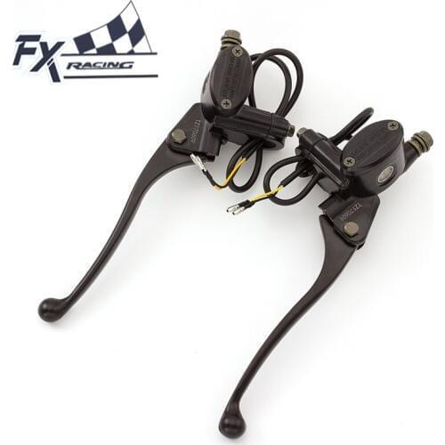 FX CNC 7/8 Universal Master Cylinder Reservoir Dirt Bike Motorcycle Brake Clutch Lever Hydraulic Lever For 50CC-200CC Motorcycle