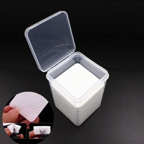 Hot 180Pcs Non-woven Fabric Nail lint free Wipes Napkins Nail Art Nail Remover Wipes For UV Gel Polish Remove Nails Pads Paper