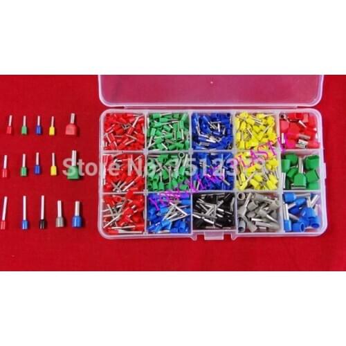 635PCS/ cord end pin wire splice terminal from 18AWG-12AWG