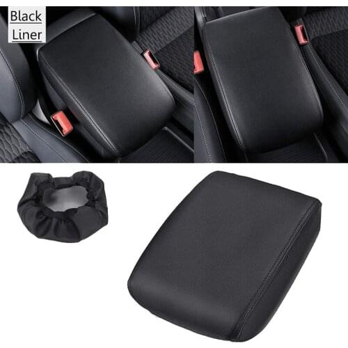 Car Leather Center Console Seat Box Pad Armrest Cover Protective Cover for Tiguan MK2 2016 2017 2018