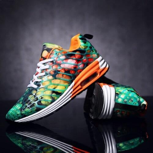 Air Cushion Mens Women Unisex Walking Driving Jogging Shoes New Trend Couple Outdoor Sport Sneakers Lovers Footwear Camouflage