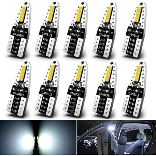 A pack T10 W5W LED Canbus Light Bulbs For BMW VW Mercedes benz Car Interior Dome Trunk Lamp Parking Reading Map Light Error Free