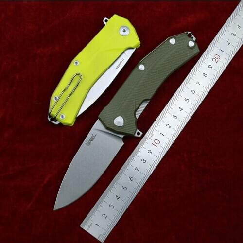 Lion Steel molletta KUR D2 blade G10 handle ball Bearing Flipper tactical folding knife camping outdoor survival knives EDC tool