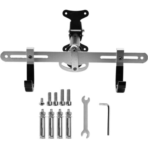 Bicycle Wall Stand Holder Mount Adjustable Bicycle Mountain Bike Storage Wall Mounted Rack Stand Aluminum Alloy Wall Hanger Hook