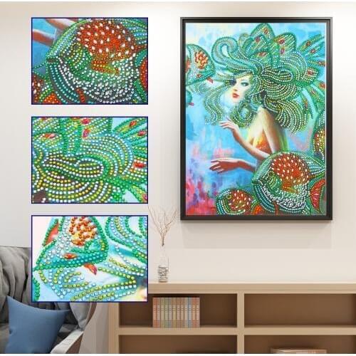 Special Shaped DIY Diamond Embroidery Women 5D Diamond Painting Cross Stitch Picture Of Rhinestones Diamond Home Decoration Gift