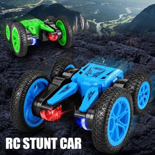 RC Stunt Car 4WD Watch Gesture Sensor Control Deformable Electric Car Remote Control RC Drift Car with LED Light for Kids Gift