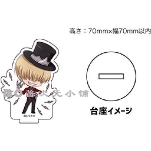 REBORN! Anime Sawada Tsunayoshi Gokudera Hayato Stand Figure Model Plate Acrylic Double Sided Desk Decor Ornaments Xmas Gifts