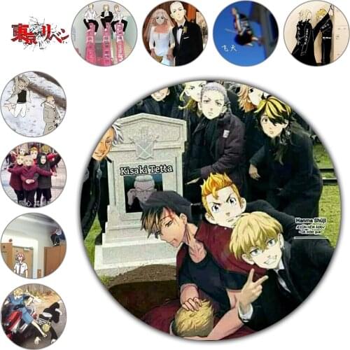 Anime Pins Version Tokyo Revengers Badges Butterfly Pendant Tokyo Avengers Thing Cosplay Badge Accessories for Clothes Brooches