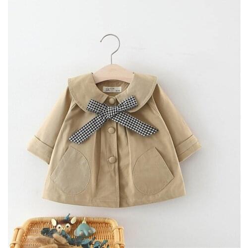 2021 New Spring Autumn Kids Clothes Korean Style Baby Girls Windbreaker Coat Casual Children Clothing Outerwear Jackets