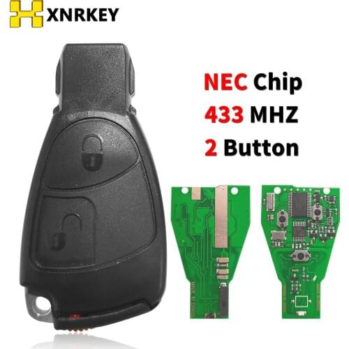 XNRKEY 433Mhz FSK 2Button Remote Smart Key For Mercedes Benz B C E ML S CLK CL