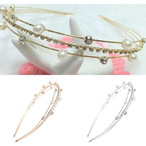 2020 New Women Elegant Pearls Hairbands Lady Headband Hair Hoops Holder Ornament Headwear Fashion Hair Accessories