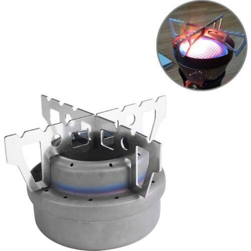 1 pc Outdoor Portable Cross Camping Alcohol Stove Rack Combination Stent Reactor System Steaming Stainless Steel Pot Bracket