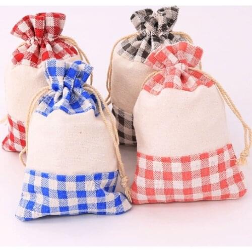 Hot sale 10*14cm 10pcs Fashion Fresh Women Shopping Bag With Drawstring Cotton Travel Underwear Shoe Storage Organizer Pouches