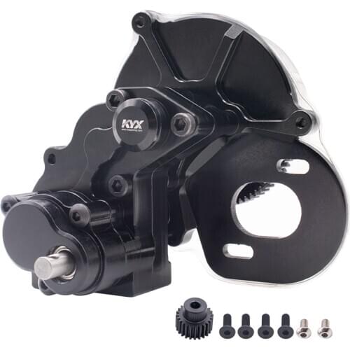 CNC Metal Gearbox Kit Axial SCX10 DIY Reserve Transmission Box for 1/10 RC Cars Upgrade Accessories