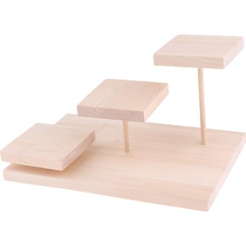 Wooden Sunglasses Display Rack,Jewery Watch Glasses Holder Eyeglass Collections Display Stand-3 Layer