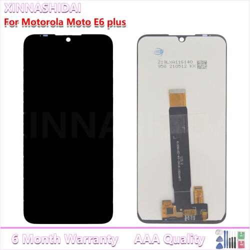 For Motorola Moto E6 Plus PAGA0004 LCD E6 Play Display Touch Screen Sensor Digiziter Assembly New For moto E6 Plus LCD