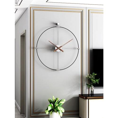 Europe Wall Clock Modern Design Luxury Silent Simple Wall Clock Living Room Vintage Orologio Da Parete Wall Clock Metal AD50WC
