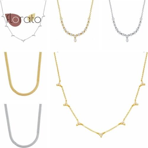 925 Silver Exquisite Fashion CZ Necklace Minimalist High-end Jewelry for Women Elegant Necklace For Women Wedding Birthday Gift