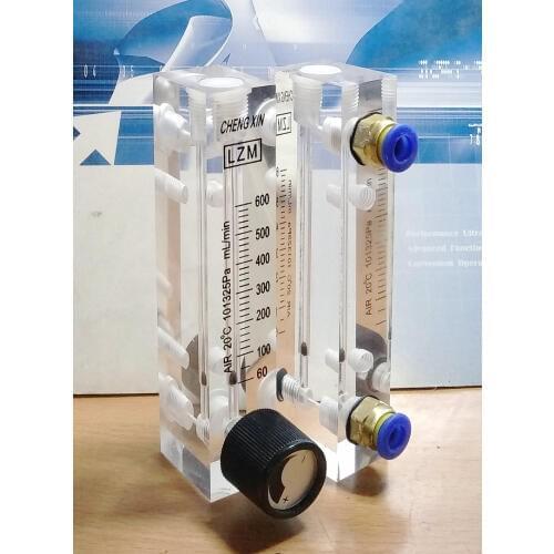 LZM-6T Gas Flow Meter/Air Flow Meter 60-600 mL/min ml/min Nitrogen Flow Meter