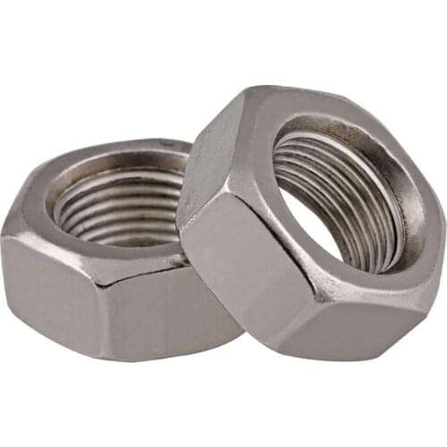 Fine Thread Hex Nuts 304 Stainless Steel Left-hand Screw Cap M6 M8 M10 M12 M14 M16 M18 M20 M22 M24