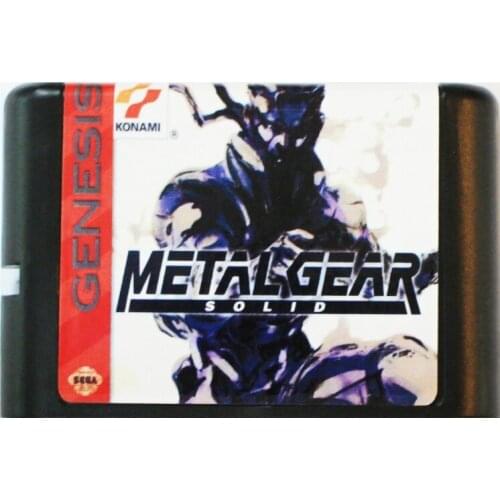 Metal Gear Solid 16 bit MD Game Card For Sega Mega Drive For SEGA Genesis