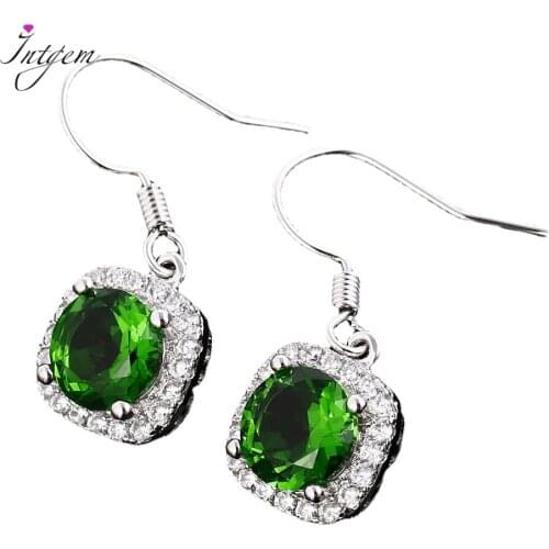 Fashion Cubic Zirconia Halo Drop Earrings Colorful Stone for Cocktail Party Daily Ware Party Wedding Anniversary Jewelry Gifts