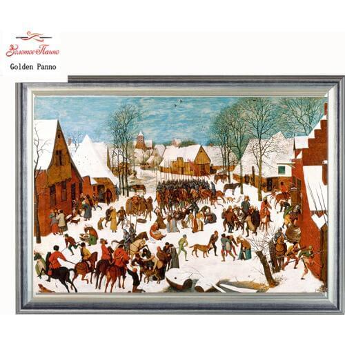 Golden Panno Needlework DIY DMC Cross stitch Sets For Embroidery kits Precise unprinted religion Patterns Counted Cross-stitch07