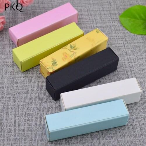 7 colors 2x2x8.5cm gift Paper Box for Lipstick Essential Oil Perfume Sprays sample party favor box lipstick box packaging