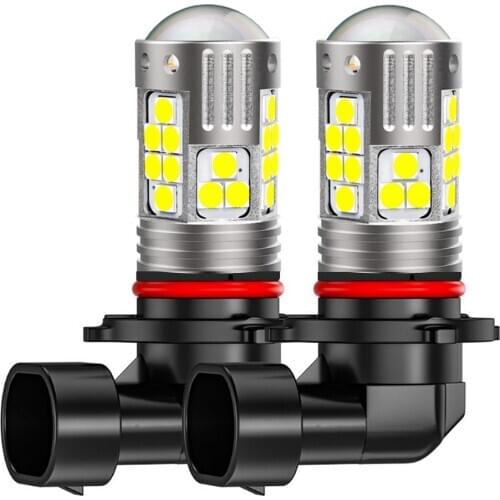 2Pcs New H11 H8 P13W 9006 HB4 9005 HB3 High Quality 3030 LED Bulbs Auto Front Fog Lamps Car Anti Fog Lights Foglamps 6000K White