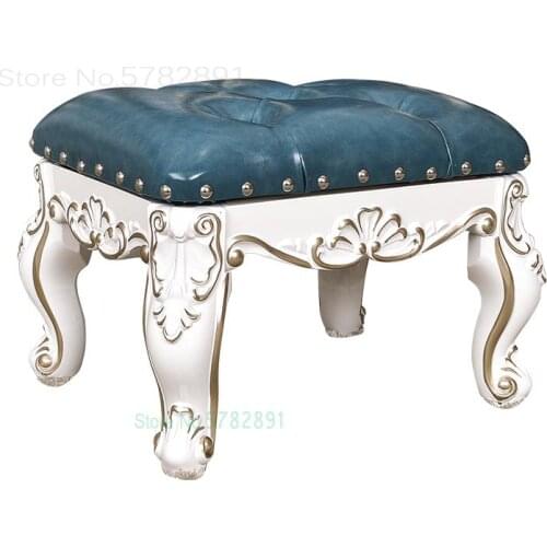 European-style Low Stool Living Room Coffee Table Stool Fashion Small Stool Home Modern Creative Baby Child Small Round Stool Fo