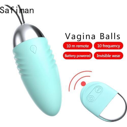 HEYIYI USB Remote control Waterproof Vagina Balls Noctilucous Vibrator Remote Control Adult Sex Toys Vibrating Eggs for Woman