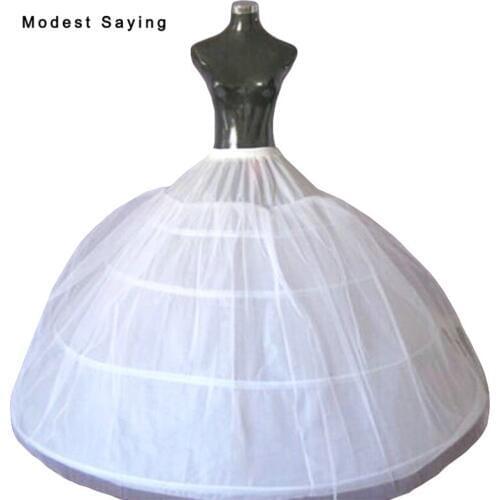 High Quality 4 Hoops Petticoat For Wedding Dresses 2018 Underskirt for Puffy Bridal Gowns Wedding Accessory Crinoline In Stock