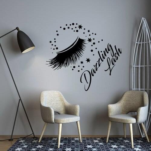 Funny dazzling lash Nursery Wall Stickers Vinyl Art Decals For Kids Rooms Decoration Wall Decal Home Decor