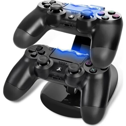 For PS4 Controller Charger Dock Dual USB Charging Stand Station Cradle for Sony Playstation 4 PS4 / PS4 Pro /PS4 Slim Controller