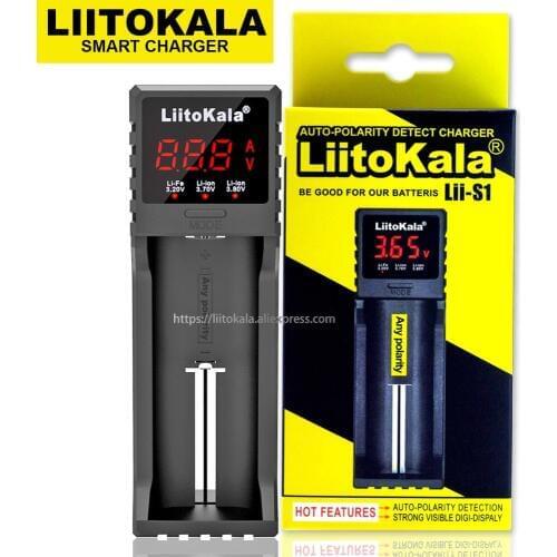 Liitokala battery charger Lii-S1 Lii-S2 Lii-S4 18650 charger Lii-500 Lii-PD4 charger For 18650 21700 26650 AA AAA Battery